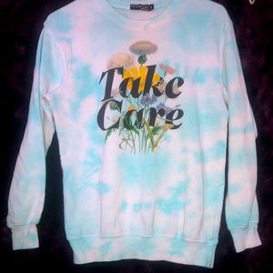 FIFTH SUN size small Take care longsleeve sweatshirt
